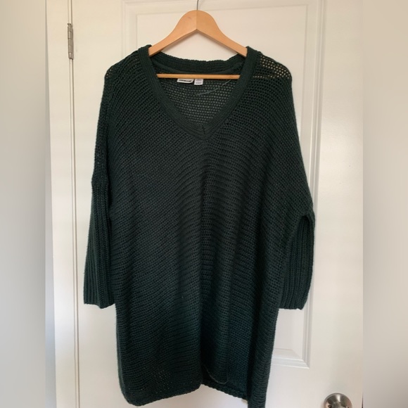 Noisy May Deep V-Neck Oversize Sweater - Picture 1 of 3